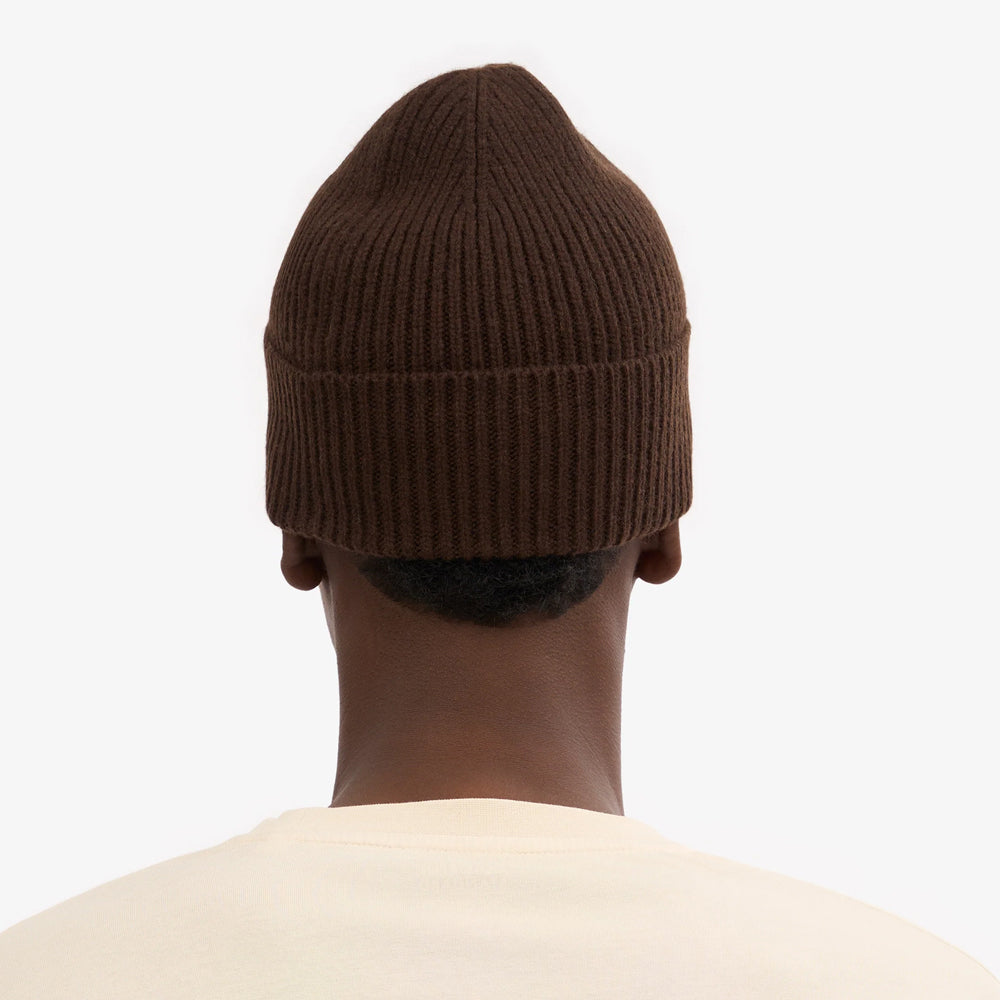 Merino Wool Beanie - Coffee Brown