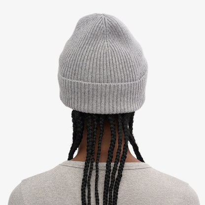Merino Wool Beanie - Heather Grey