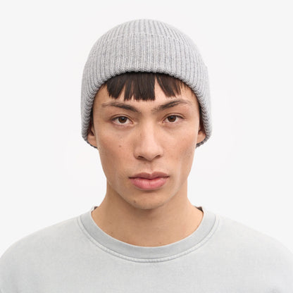 Merino Wool Beanie - Heather Grey