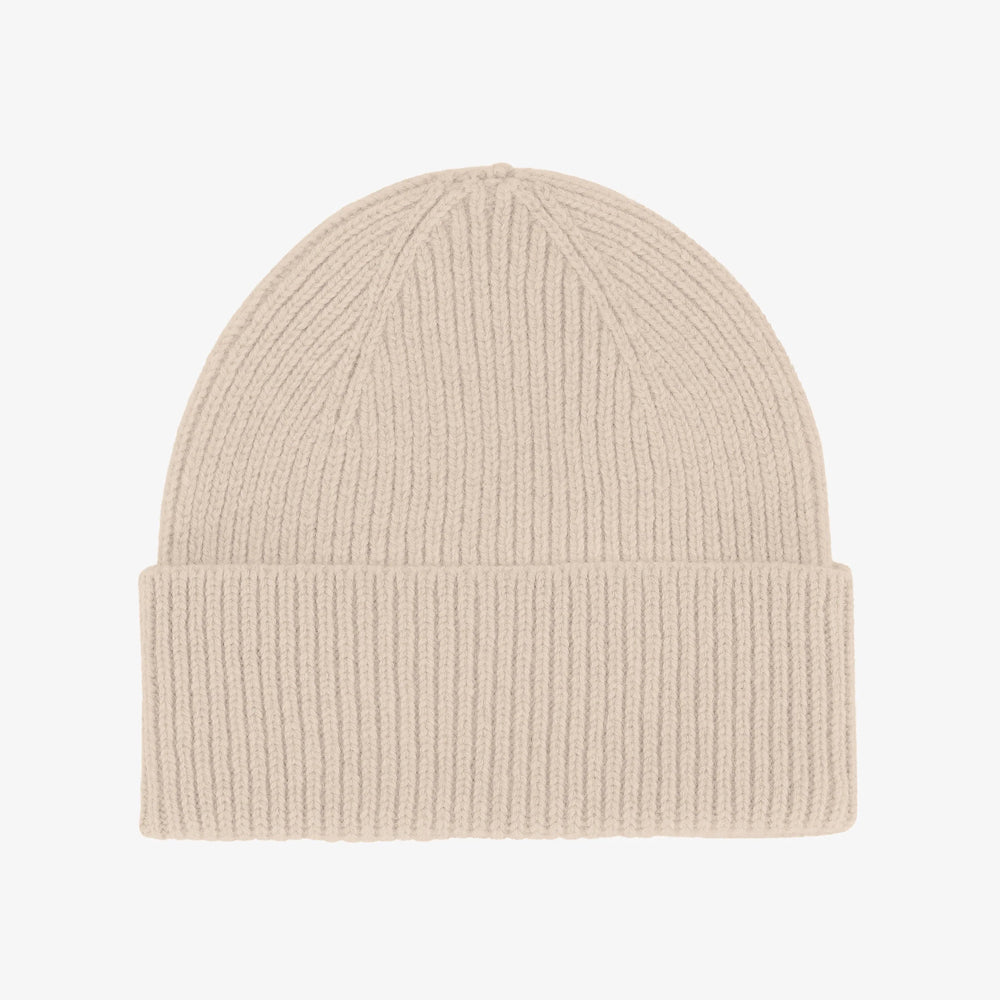 Merino Wool Beanie - Ivory White