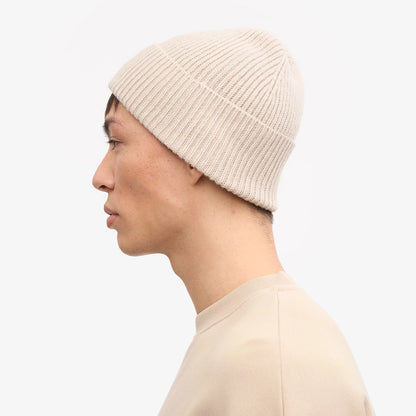 Merino Wool Beanie - Ivory White