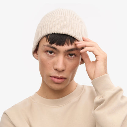Merino Wool Beanie - Ivory White