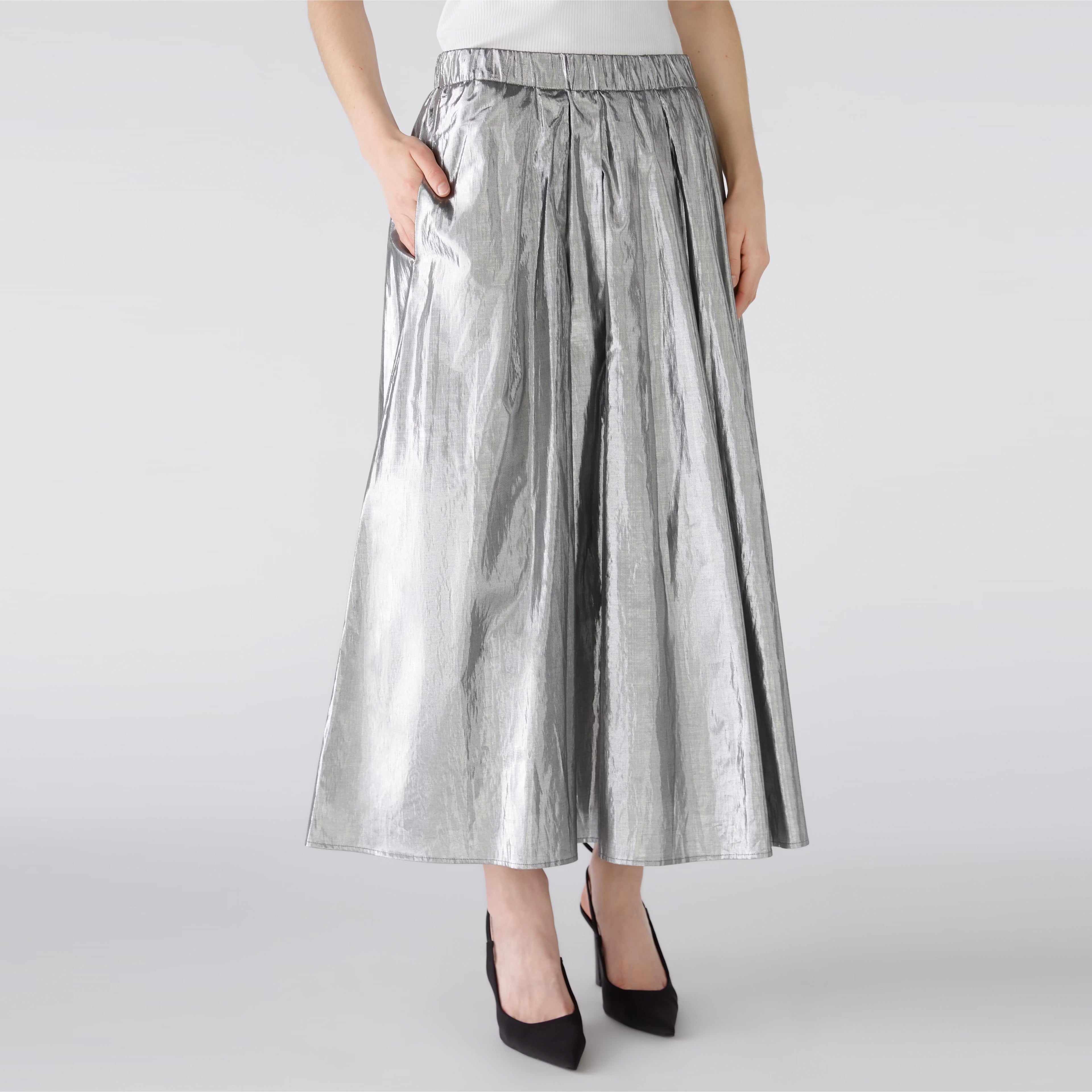 Metallic Skirt - Silver