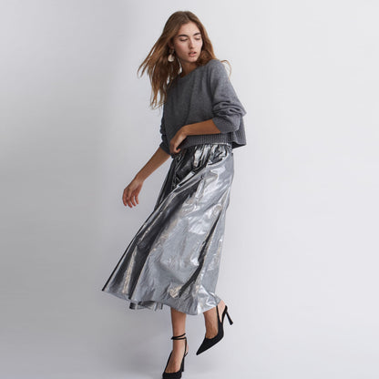 Metallic Skirt - Silver