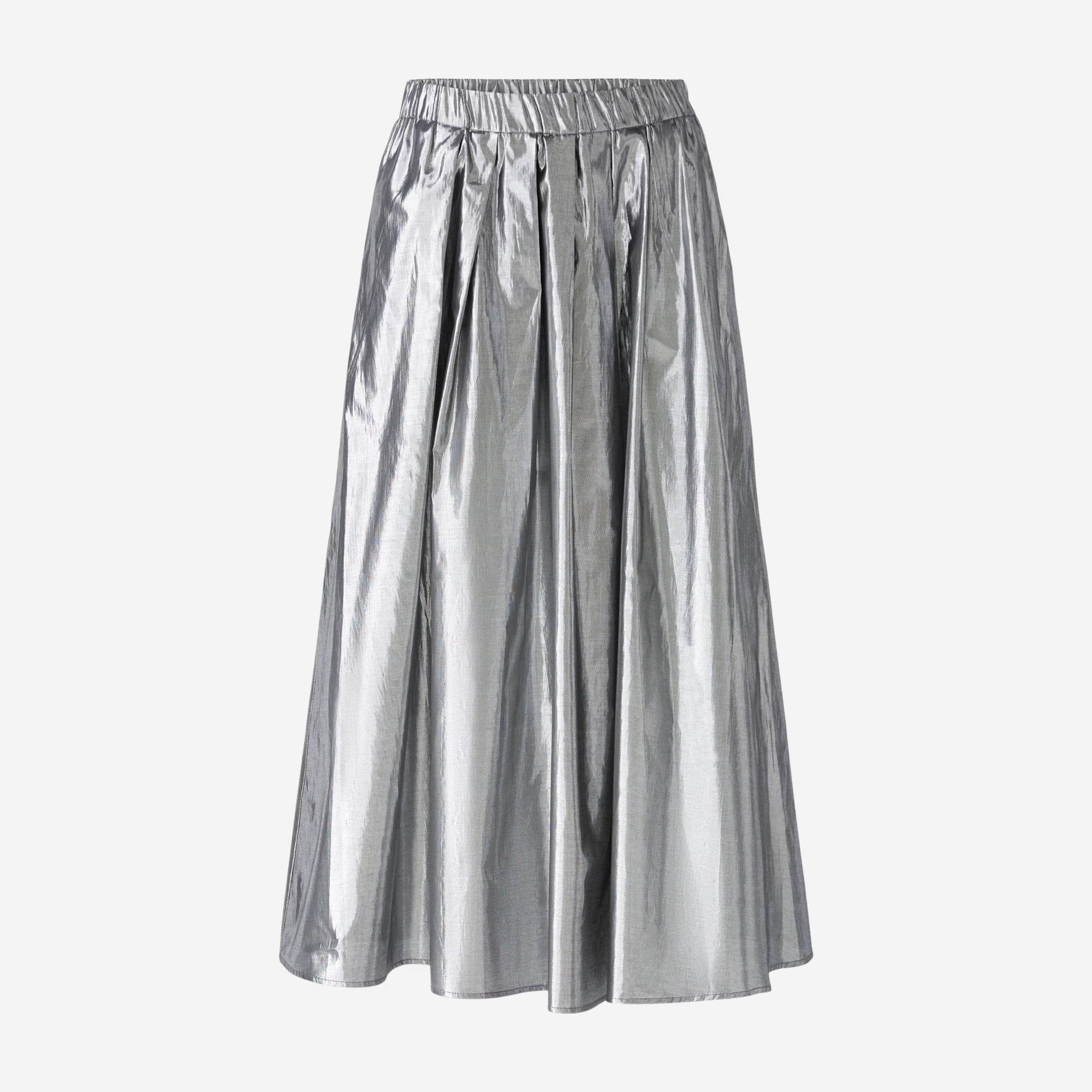 Metallic Skirt Silver