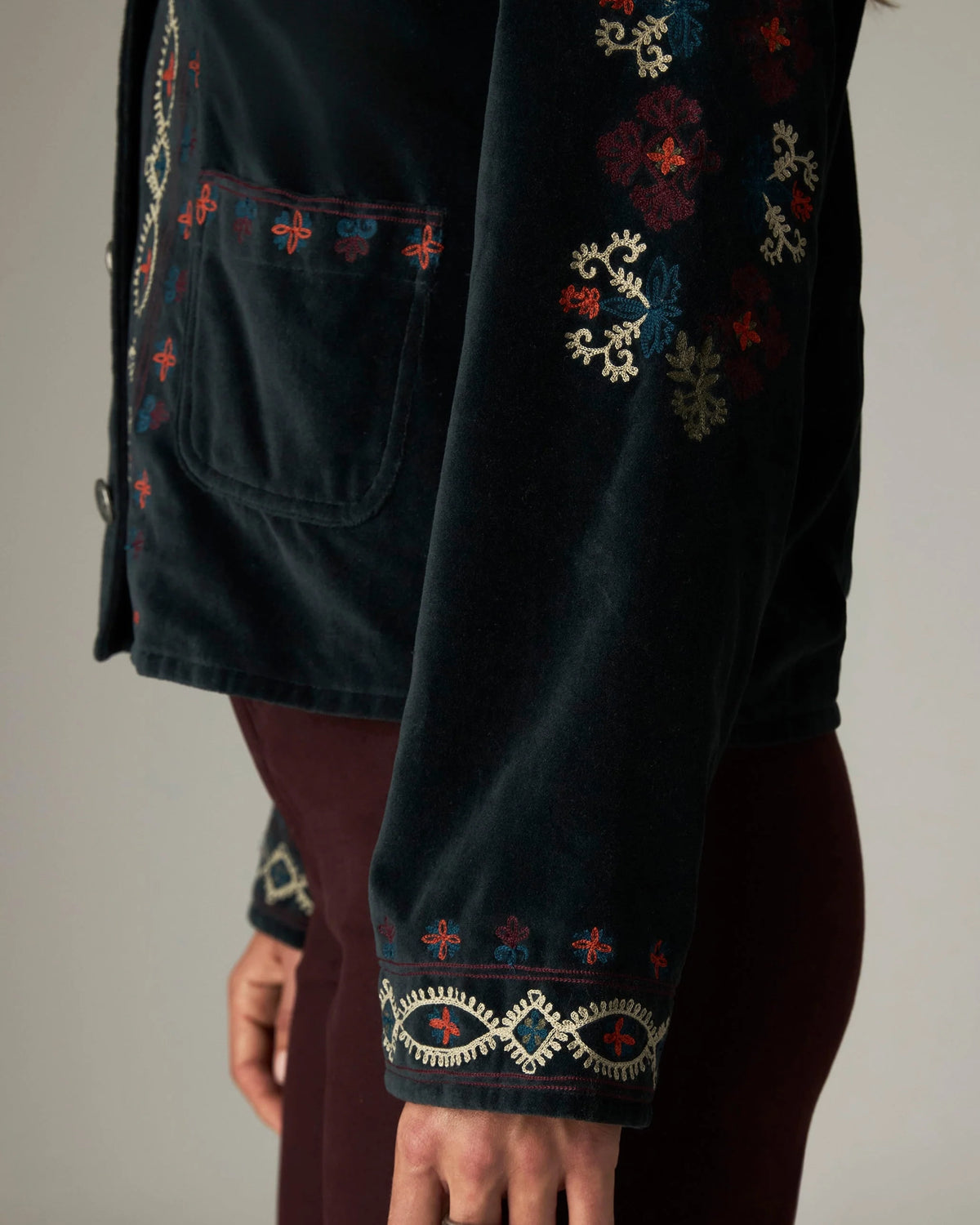 Minotaure Velvet Jacket - Jade