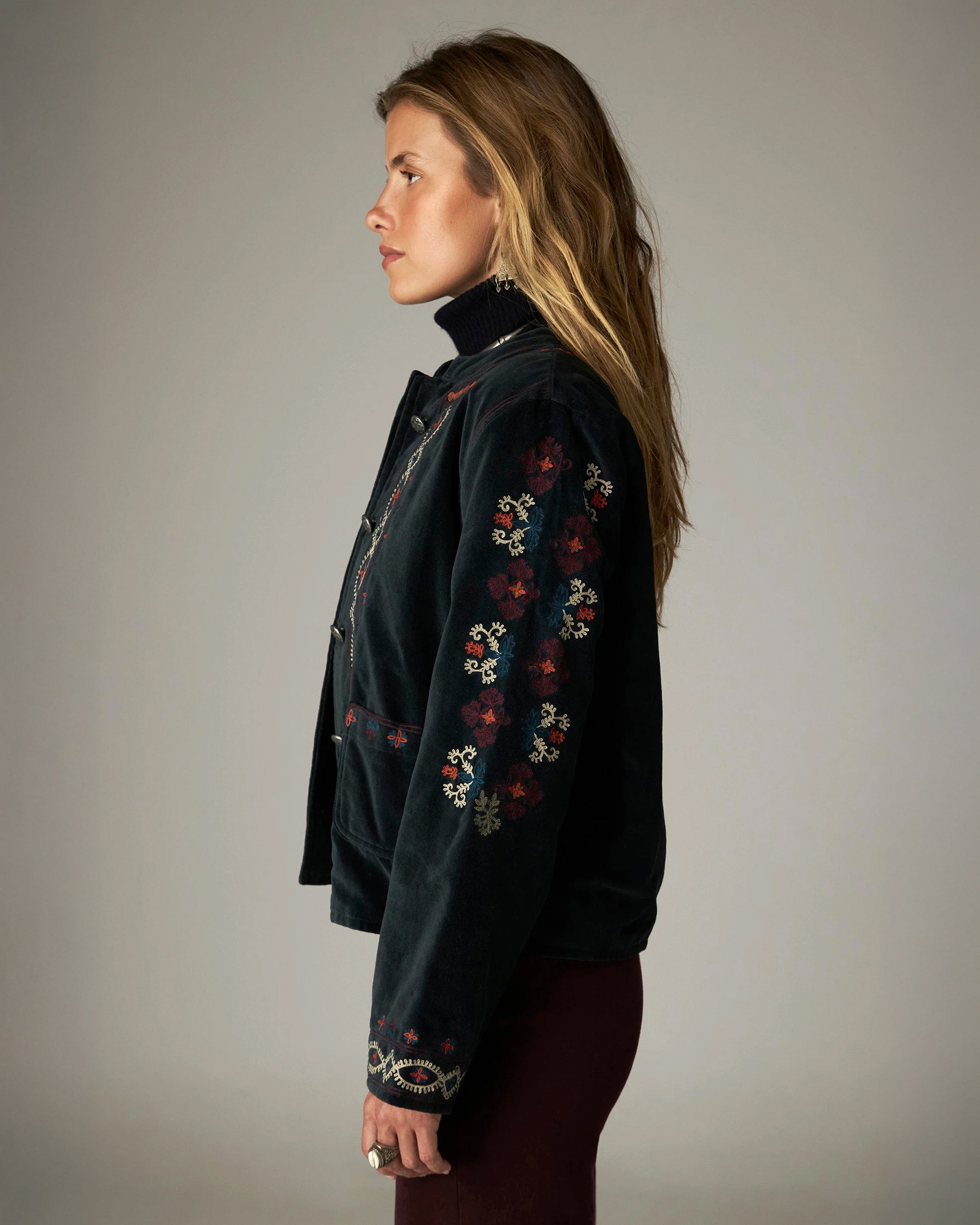 Minotaure Velvet Jacket - Jade