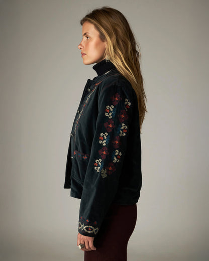 Minotaure Velvet Jacket - Jade