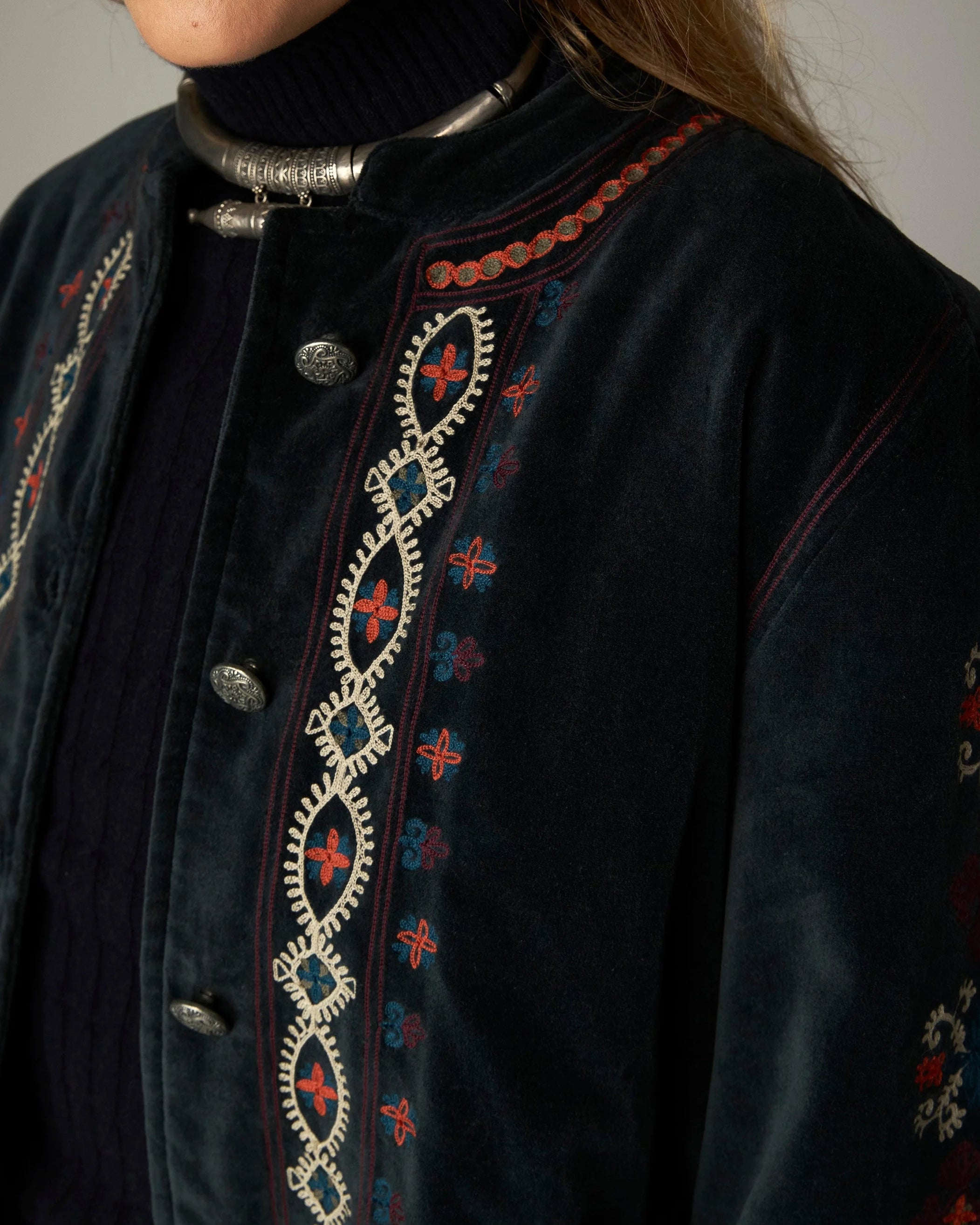 Minotaure Velvet Jacket - Jade