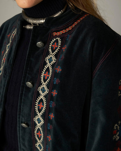 Minotaure Velvet Jacket - Jade