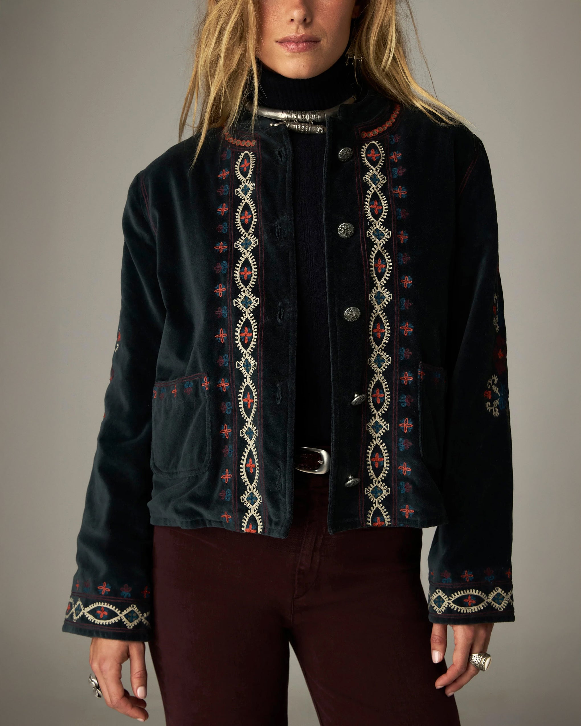 Minotaure Velvet Jacket - Jade