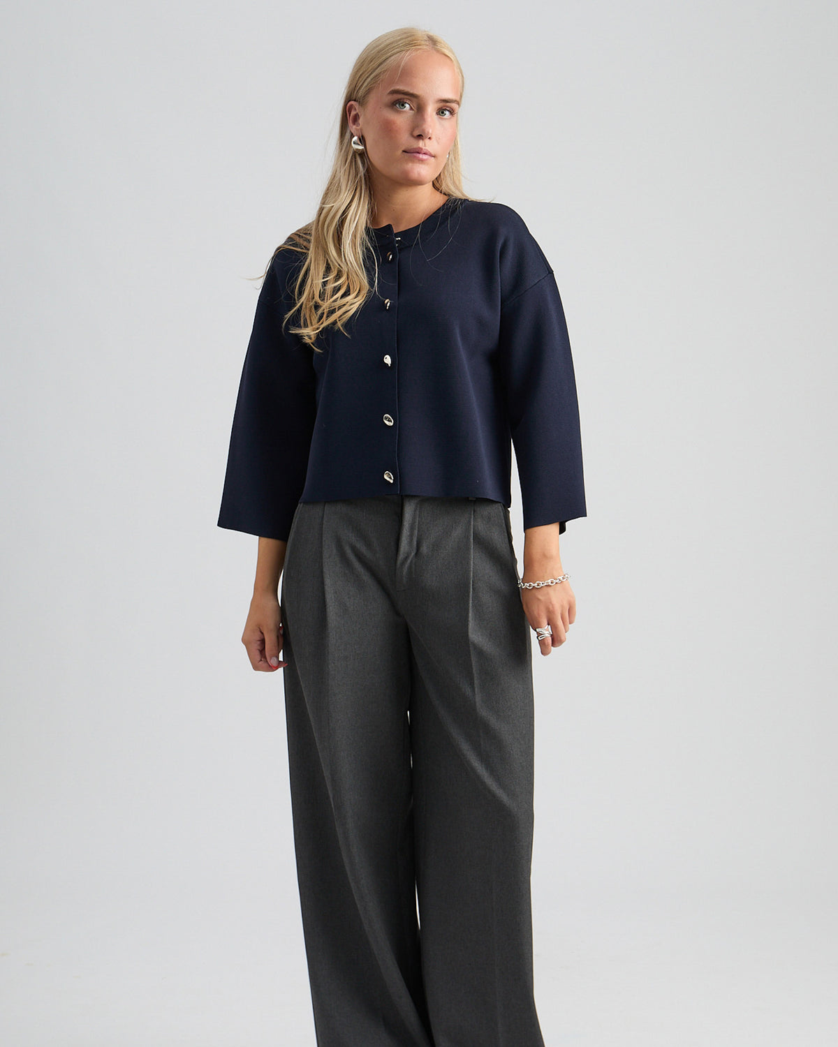 Elenora Knit Cardigan - Sky Captain
