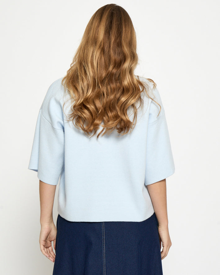 Lupi Knit T-Shirt - Skyway Blue