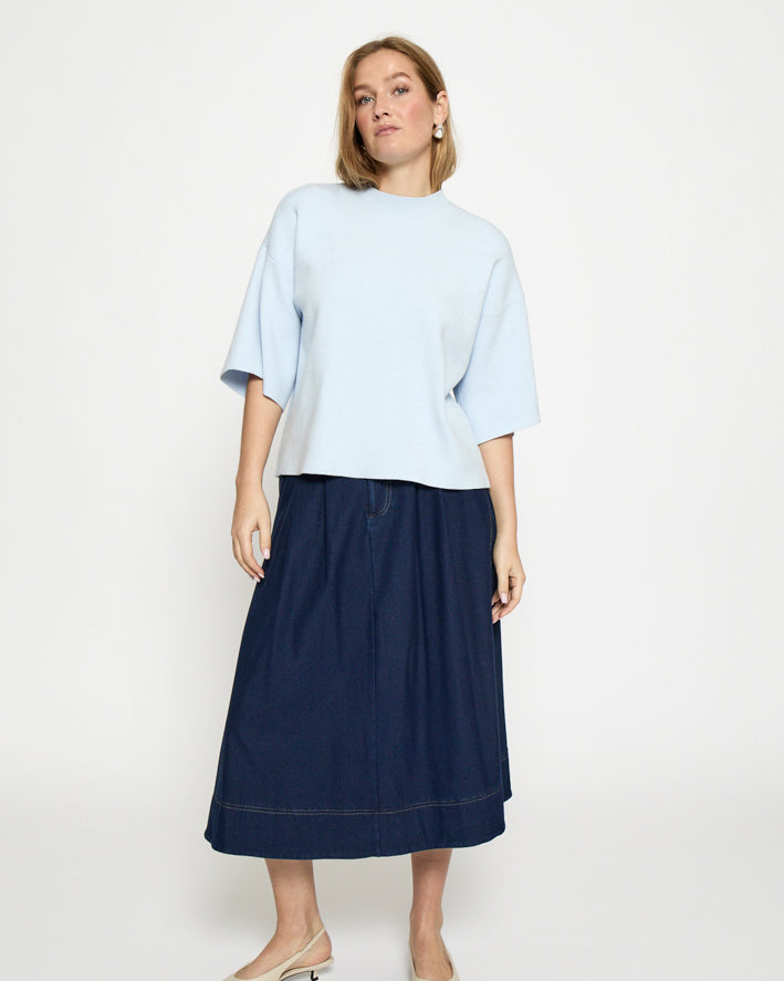 Lupi Knit T-Shirt - Skyway Blue