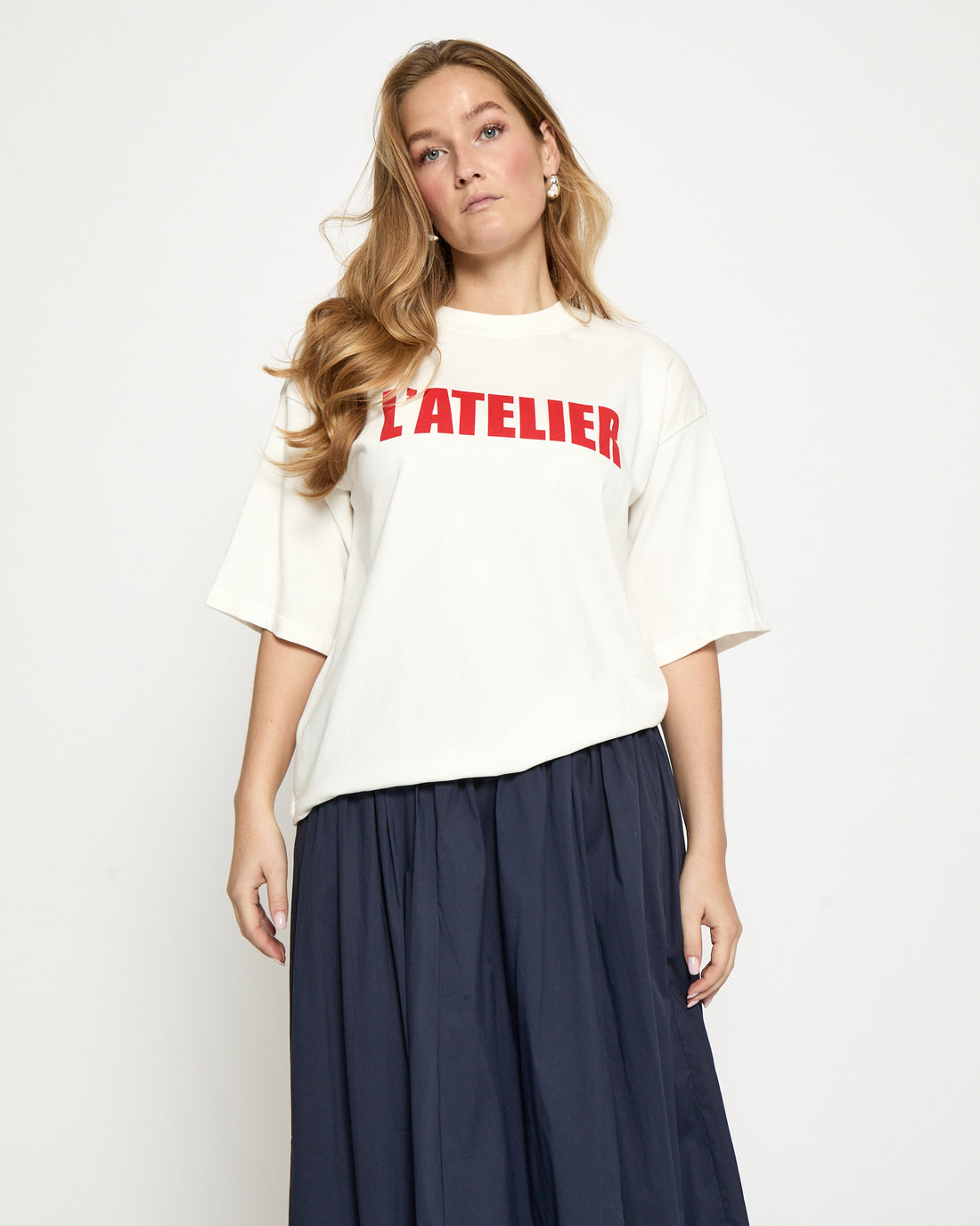 Stine T-Shirt - Cloud Dan/Red