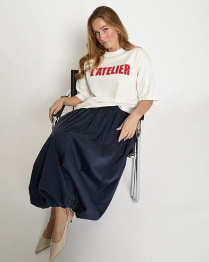 Oline Midi Skirt - Sky Captain