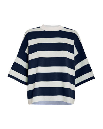 Lupi Knit T-Shirt - Sky Captain Stripe