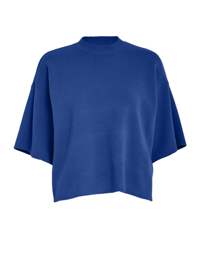 Lupi Knit T-Shirt - Lapis Blue