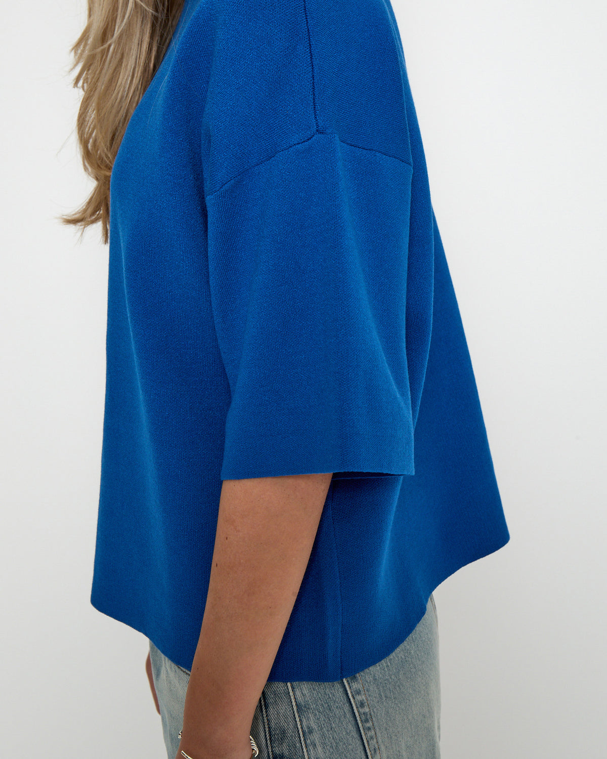 Lupi Knit T-Shirt - Lapis Blue