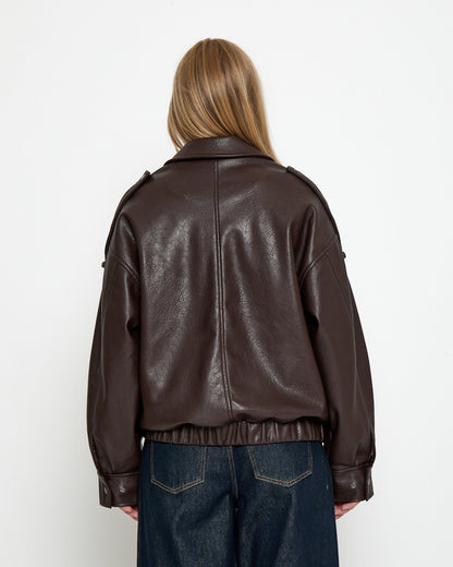 Penny Jacket - Java Brown Print