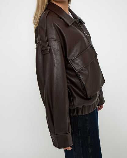 Penny Jacket - Java Brown Print