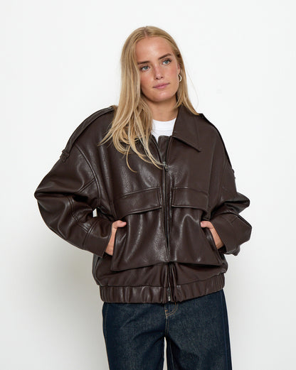 Penny Jacket - Java Brown Print