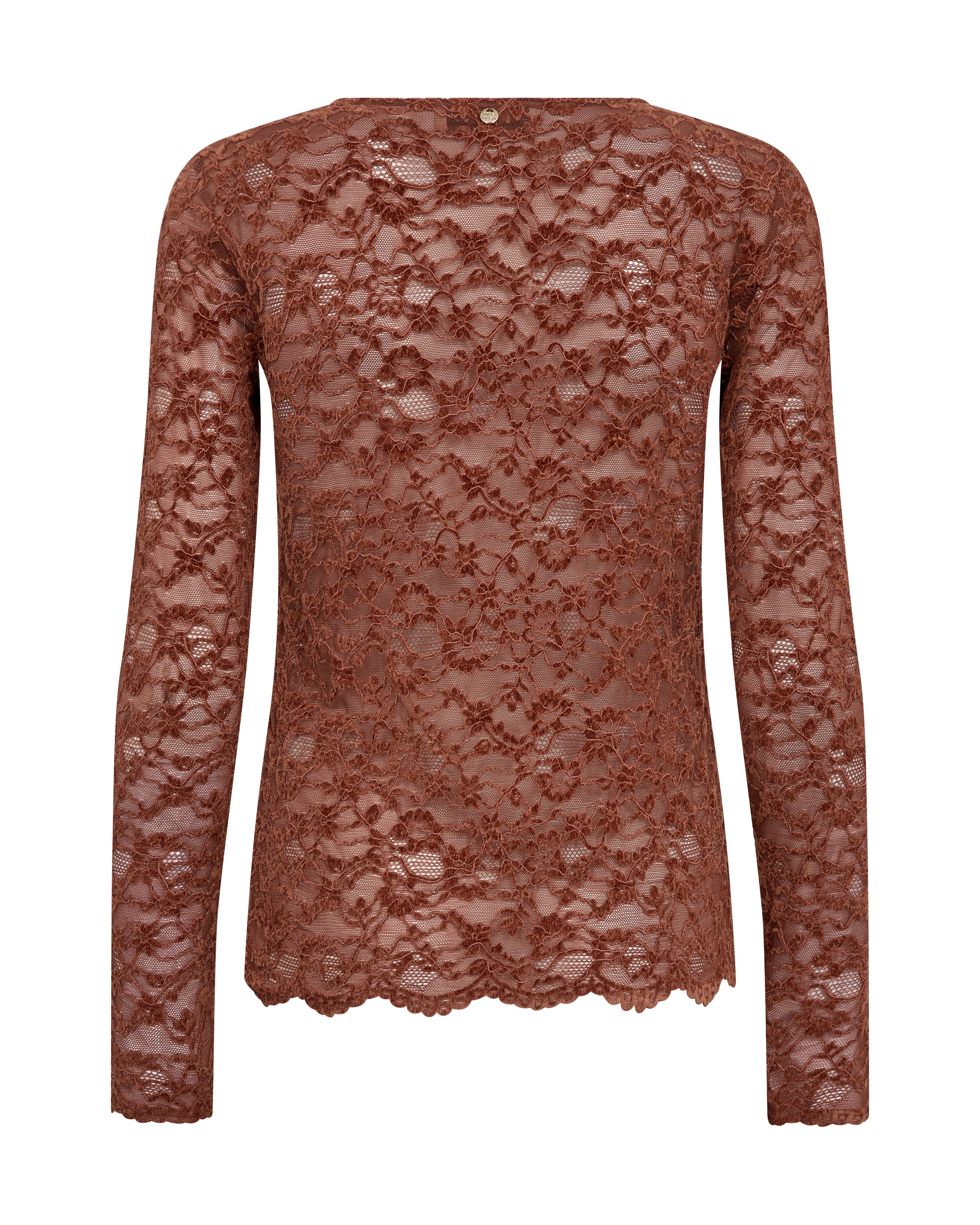Miriel Velvet Lace Blouse - Imperial Topaz