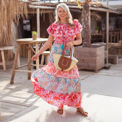 Mixed Print Skirt - Multi