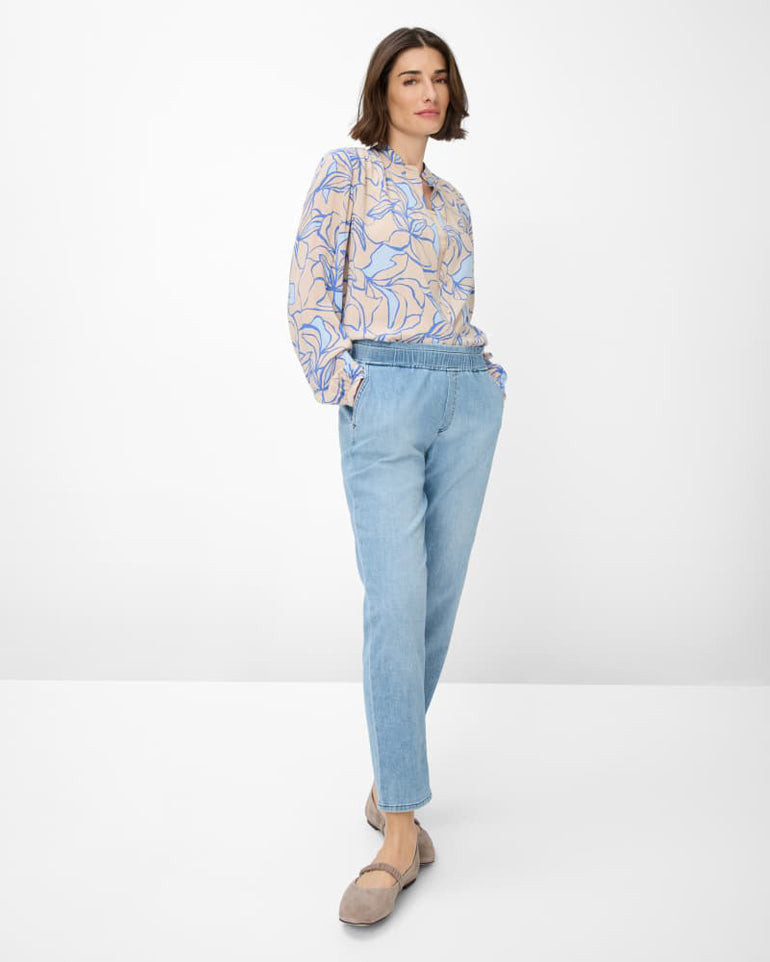 Mona S 7/8 Capri Trousers - Used Light Blue