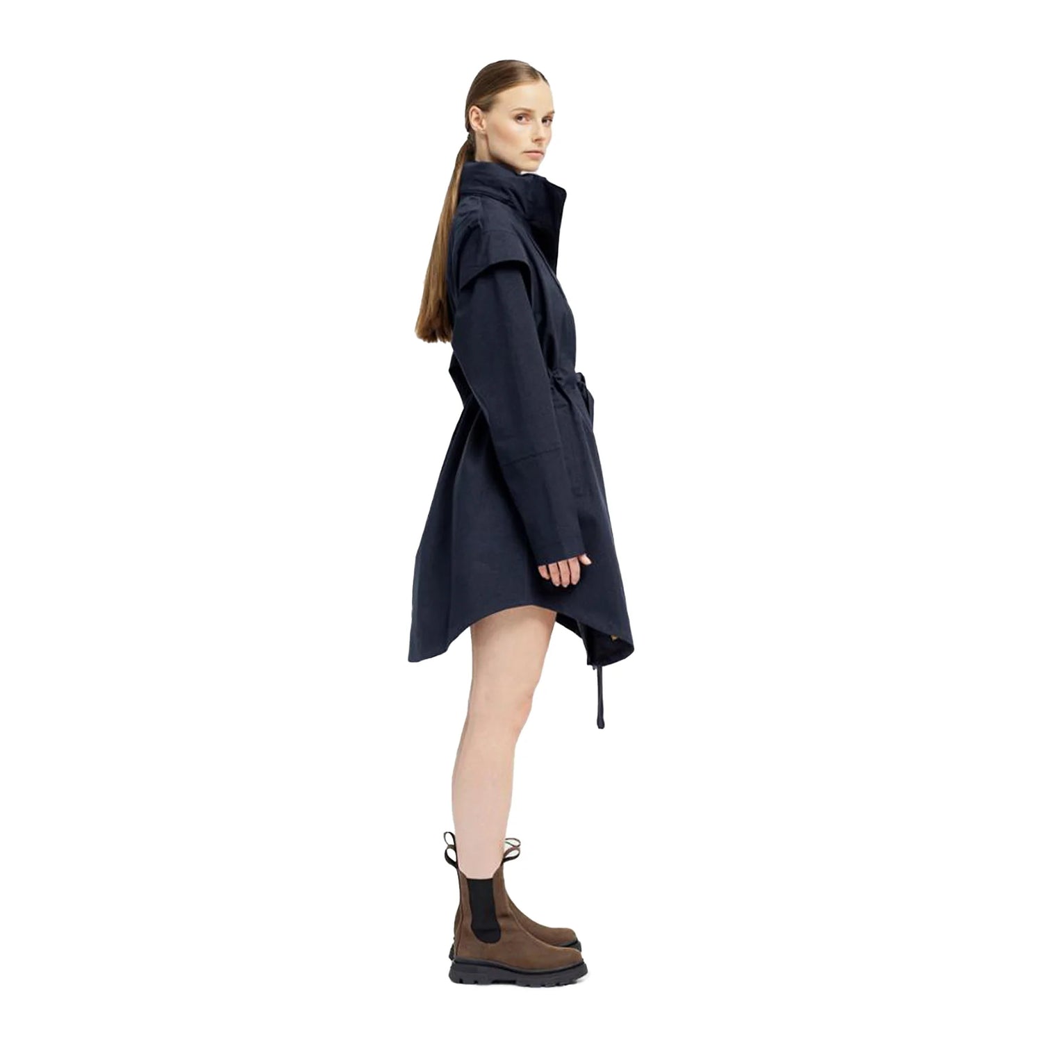 Monsun Coat - Dark Navy