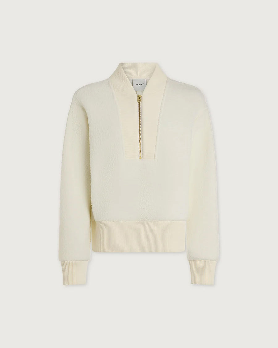 Mumford Half Zip Fleece - Egret