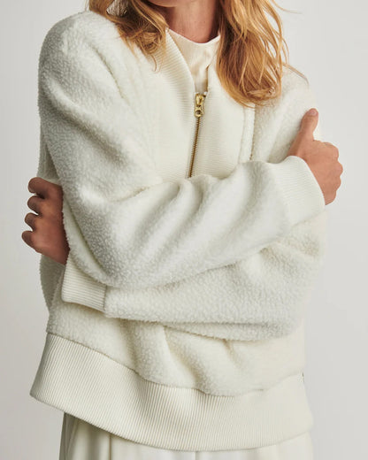 Mumford Half Zip Fleece - Egret