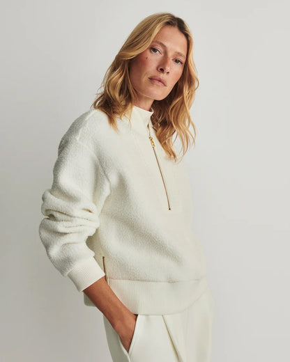 Mumford Half Zip Fleece - Egret