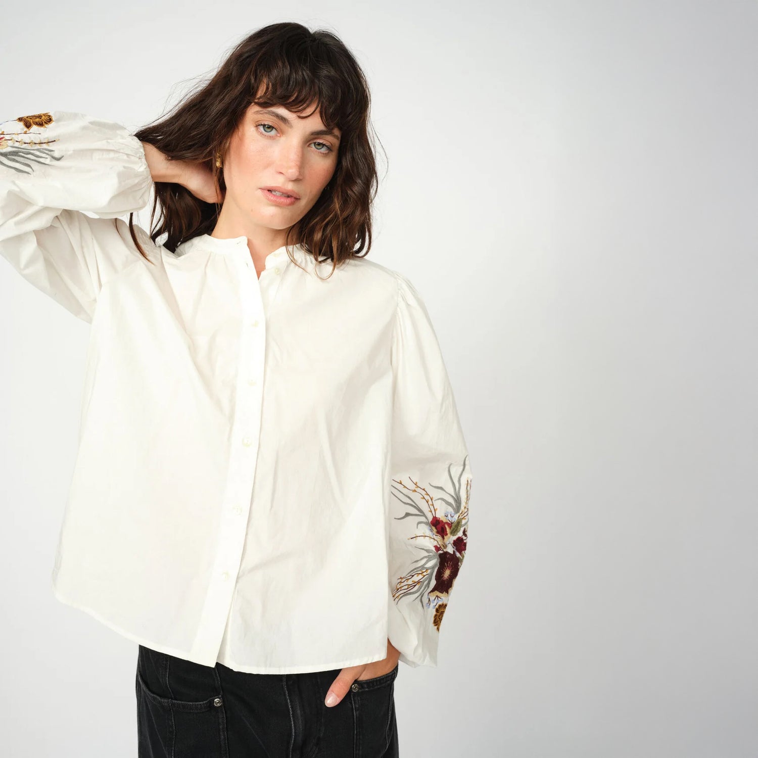 Mysa Popli Shirt - Ecru