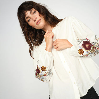 Mysa Popli Shirt - Ecru