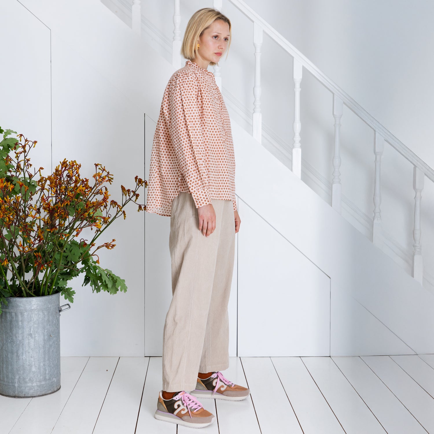 Nova Cord Trouser - Ecru