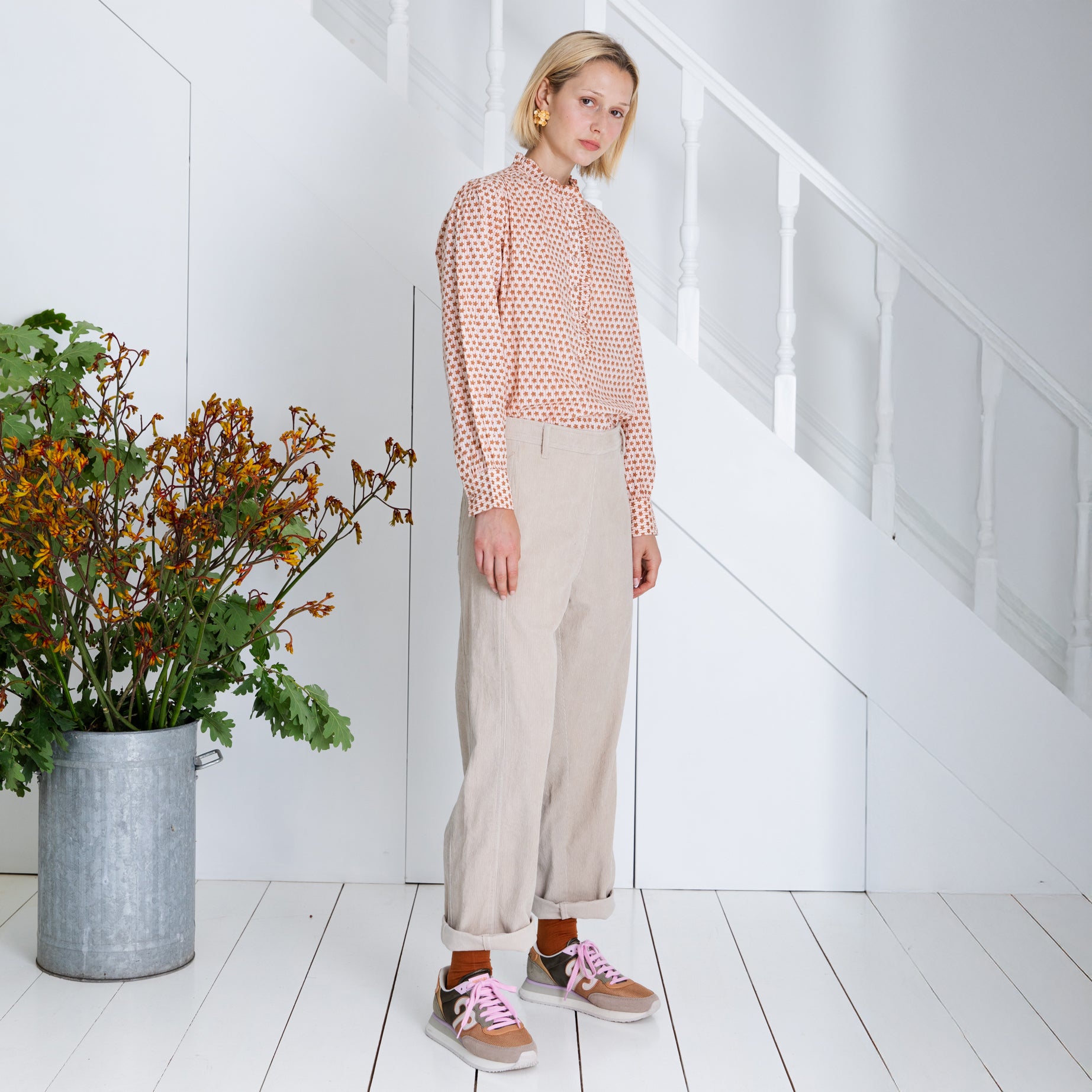 Nova Cord Trouser - Ecru