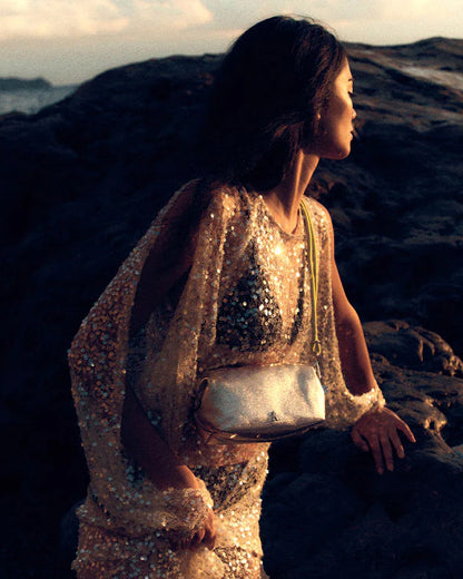 Nuage Bubble Leather Bag - Gold