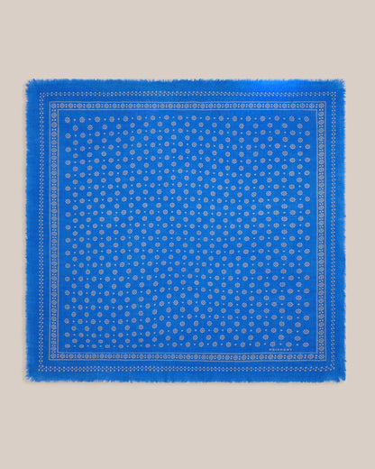 No.676 100% Wool Bandana Print Scarf - Circus