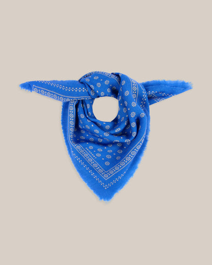 No.676 100% Wool Bandana Print Scarf - Circus