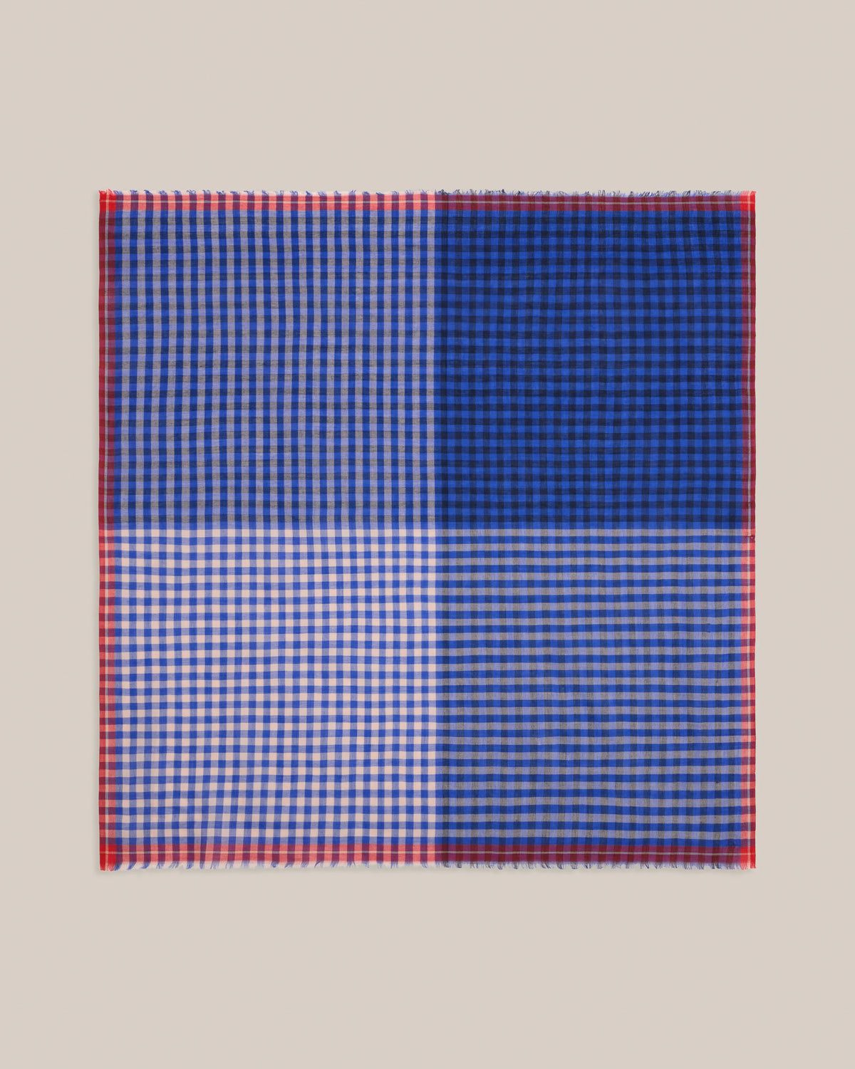 No.821 Gingham Scarf - Circus - Blue