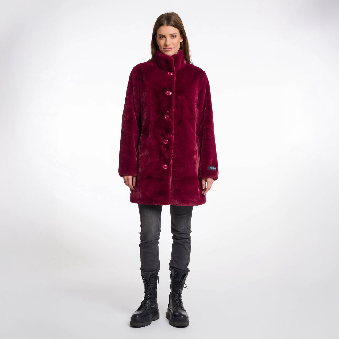 Nonna Single Breasted Coat - Sugar Plum