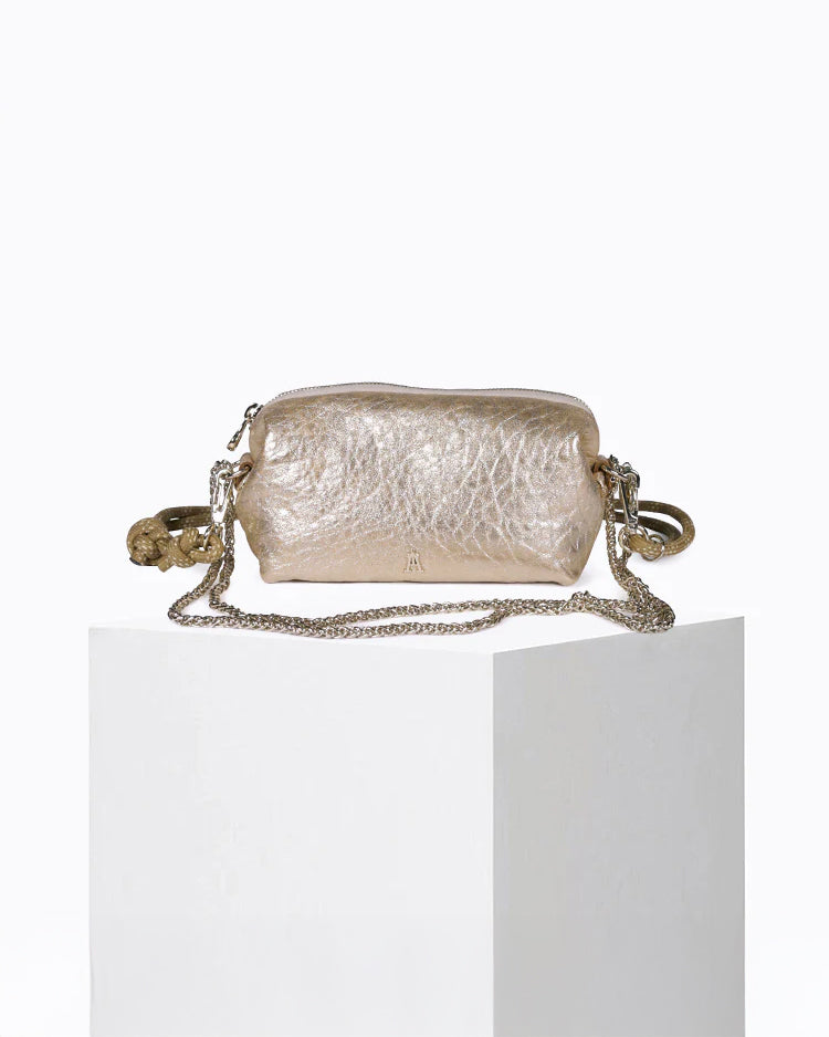 Nuage Bubble Leather Bag - Gold