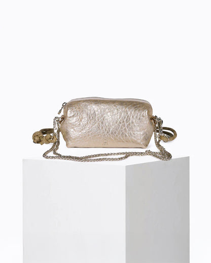 Nuage Bubble Leather Bag - Gold