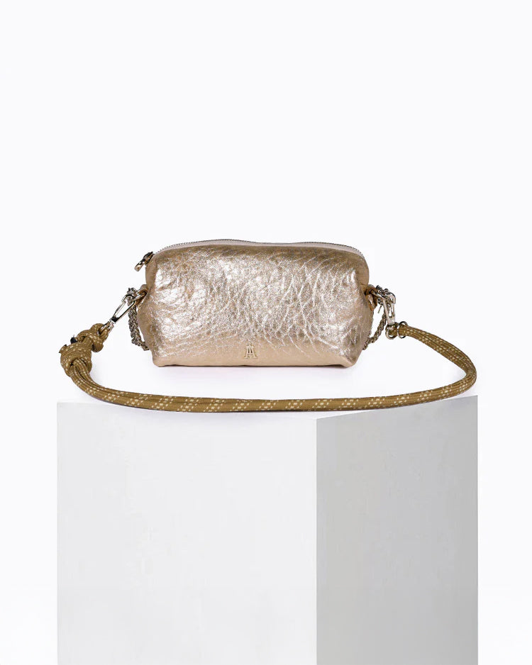 Nuage Bubble Leather Bag - Gold