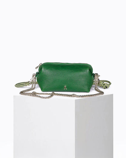 Nuage Bubble Leather Bag - Tennis Green