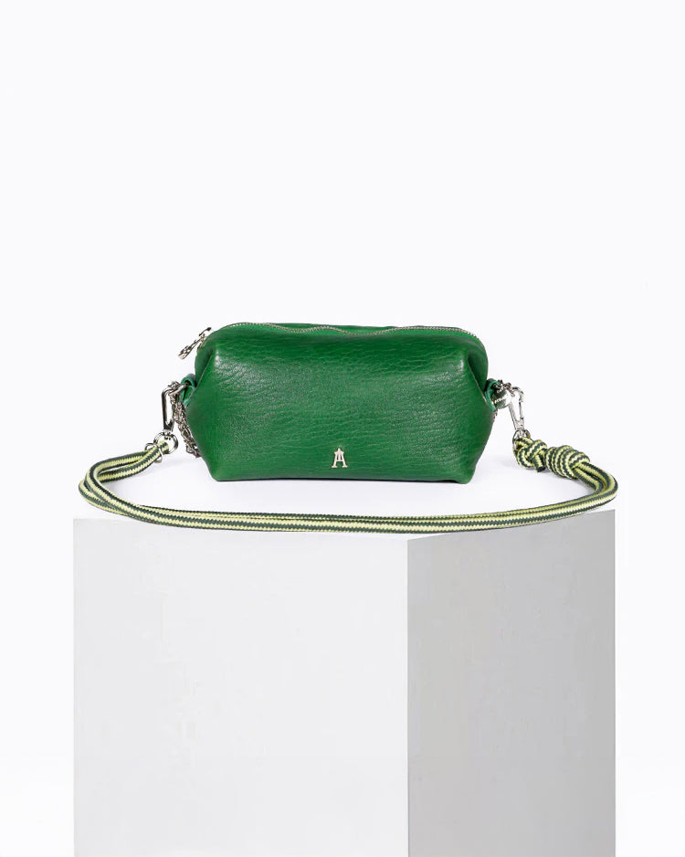 Nuage Bubble Leather Bag - Tennis Green