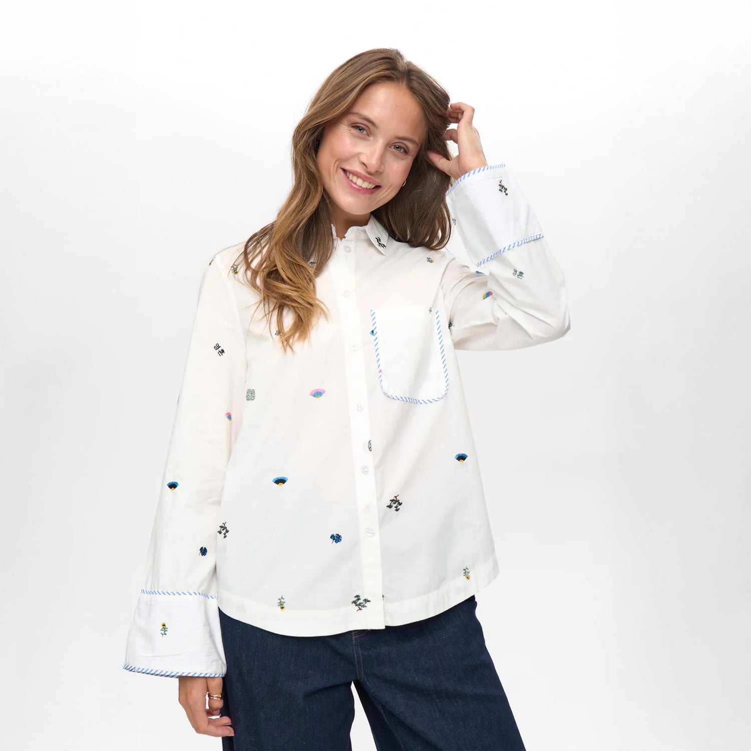 Nuchiro Boxy Shirt - Cloud Dancer