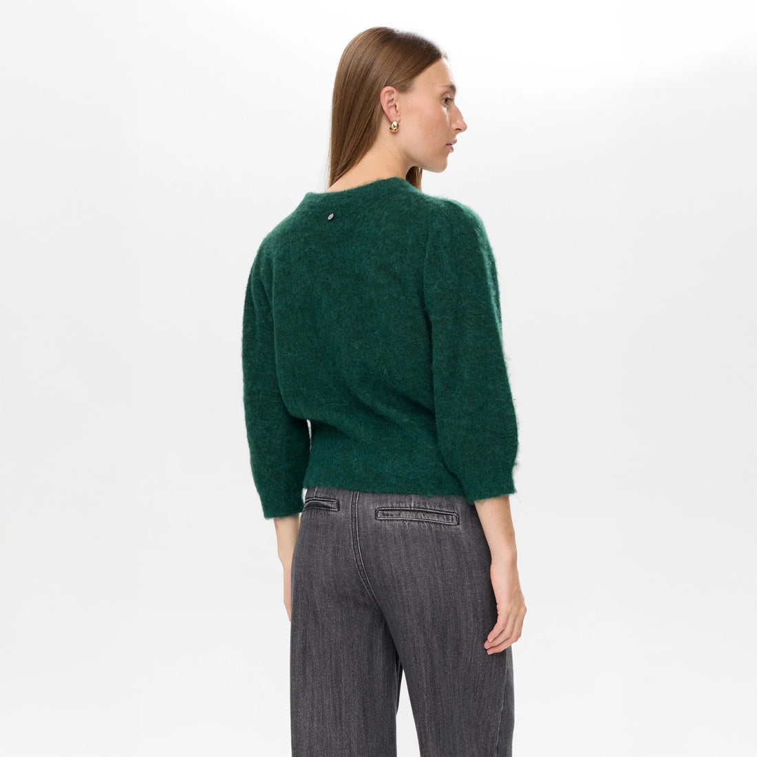 Nusuri Brushed Short Sleeve Pullover - Rain Forest