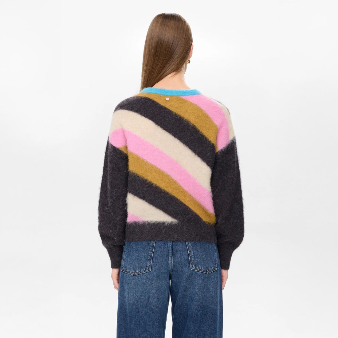 Nusuri Multi Stripe Pullover - Obsidian